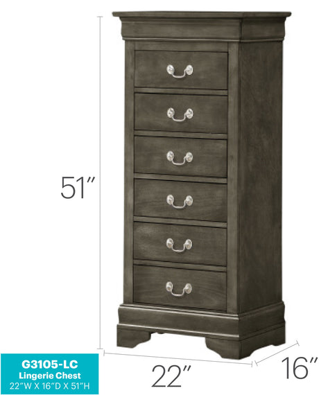 Traditional Style Lingerie Storage Chest Timeless - view 12