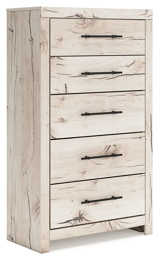 Lawroy - Light Natural - Five Drawer Chest by Benchcraft® | Bel Furniture