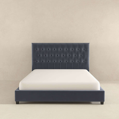 Donald - Mid-Century Modern Upholstered Platform Bed - view 7
