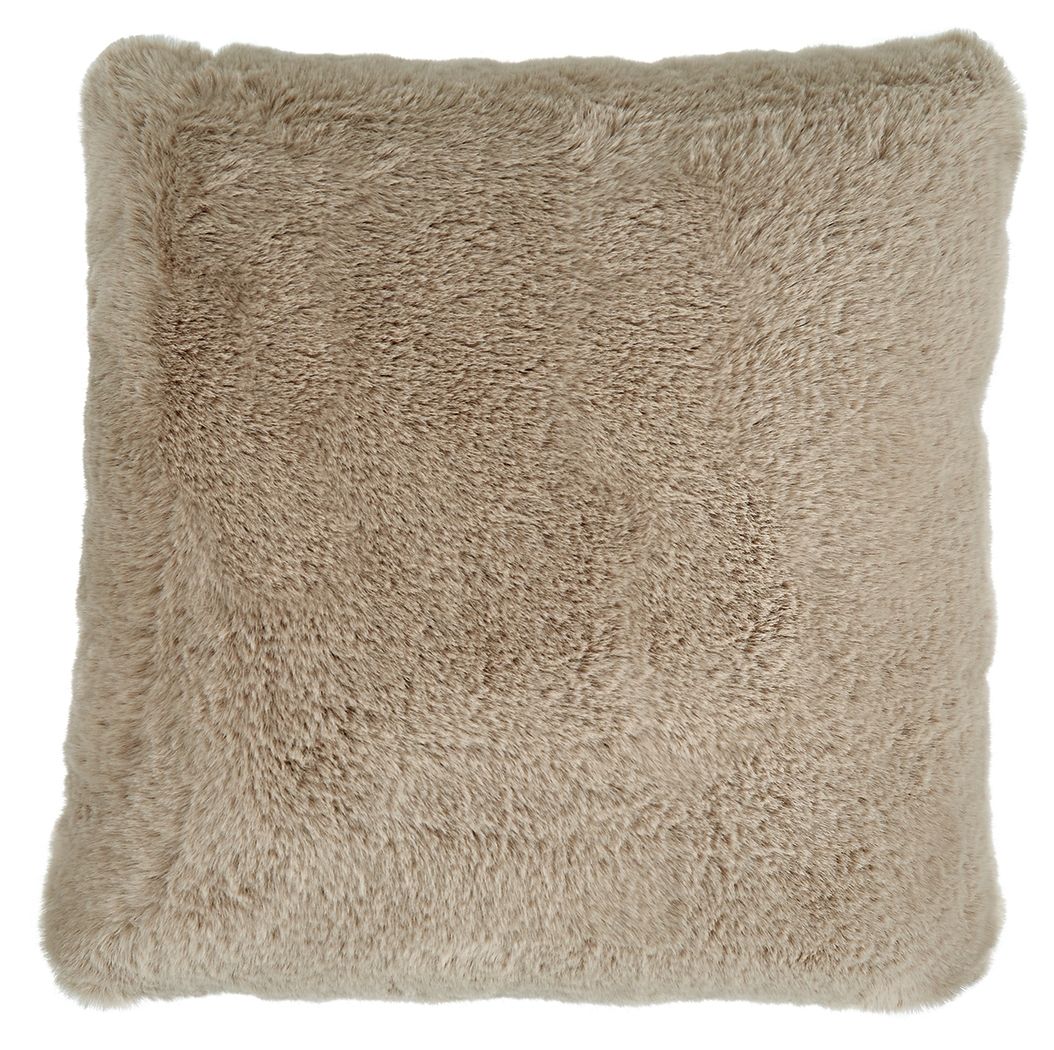 Gariland - Faux Fur Pillow Light Brown by Signature Design by Ashley® | Bel Furniture