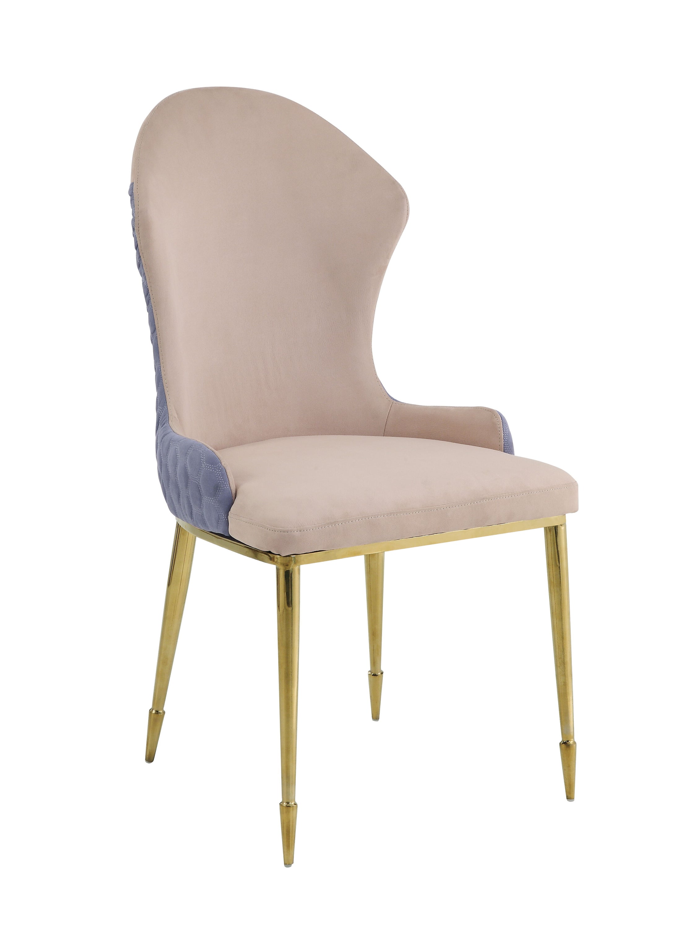 Caolan Lavender - Side Chair (Set of 2) - Tan / Gold