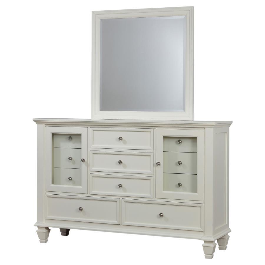 Sandy Beach - 11-drawer Dresser With Mirror by CoasterEssence | Bel Furniture