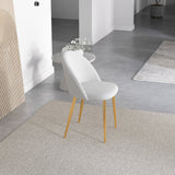 Marion - Mid-Century Modern Dining Chair (Set of 2) - Gold / White by Ashcroft Furniture | Bel Furniture