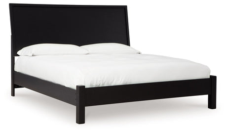 Danziar - Panel Bed With Low Footboard Black by Signature Design by Ashley® | Bel Furniture