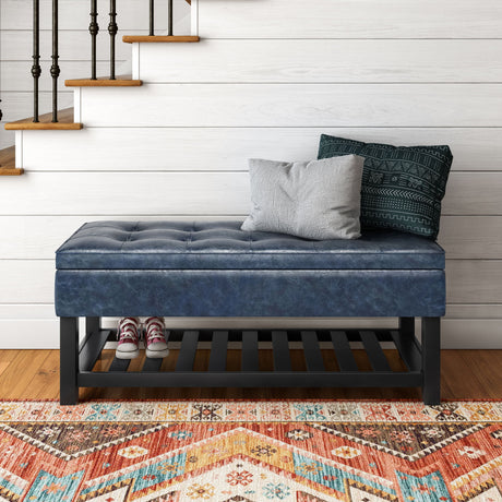 Cosmopolitan - Storage Ottoman Bench With Open Bottom - view 23