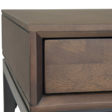 Banting - Mid Century Desk - Walnut Brown by Simpli-Home | Bel Furniture