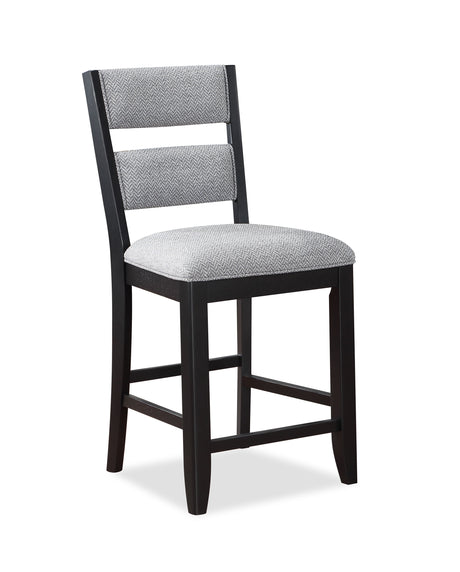Frey - Counter Height Chair (Set of 2) - Black by Crown Mark | Bel Furniture