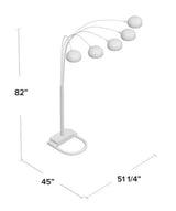 Pewter Shade Floor Lamp