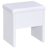 Harvey - 2-piece Vanity Set with Lift-Top Stool by CoasterEssence | Bel Furniture