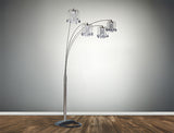Rain Drop Arc Lamp Pewter