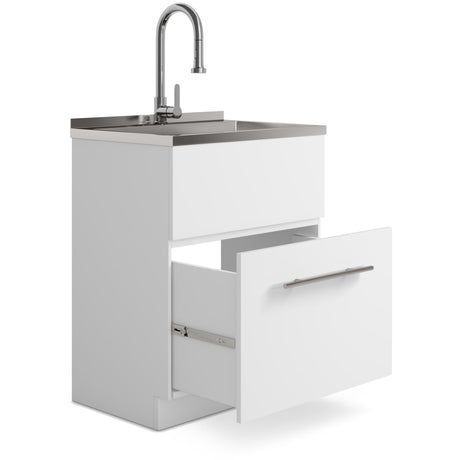 Metro - Laundry Cabinet & Faucet And Stainless Steel Sink - view 10