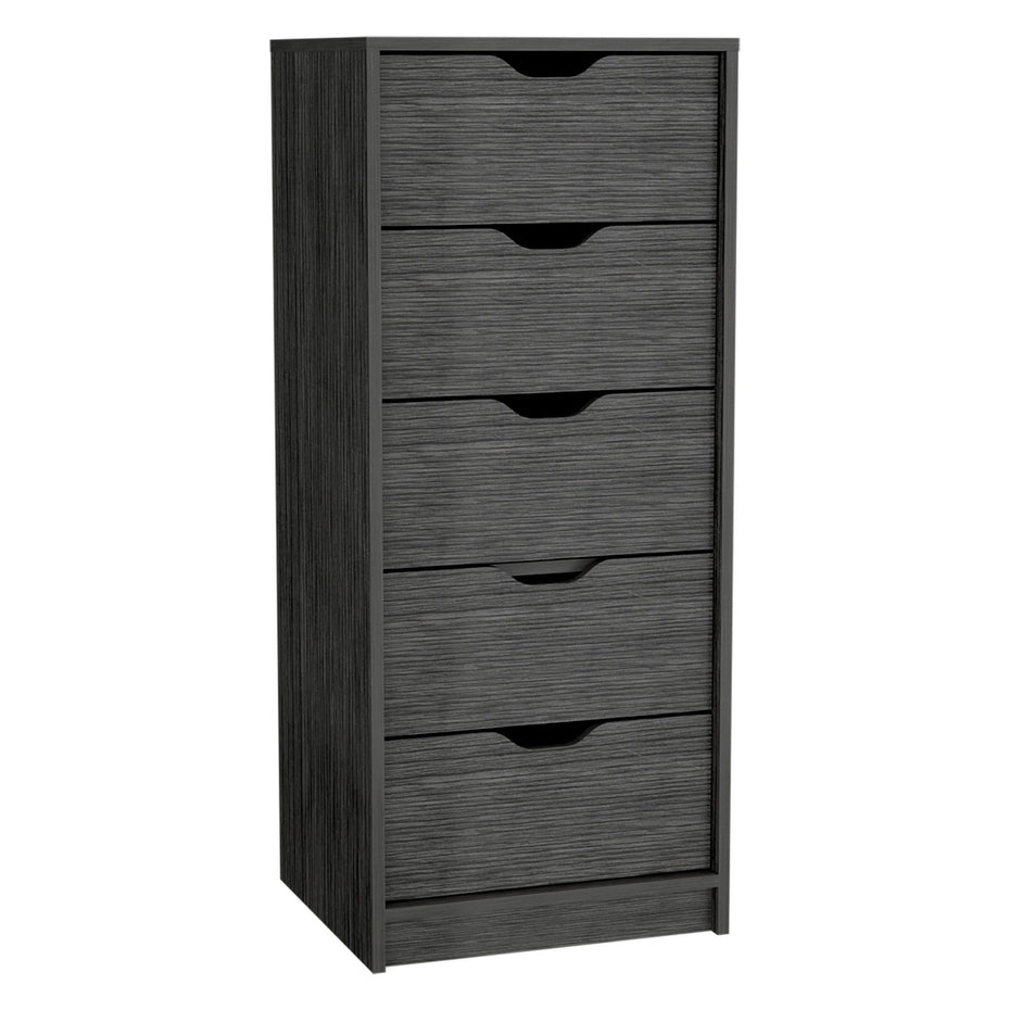 Five Drawer Standard Chest - Gray