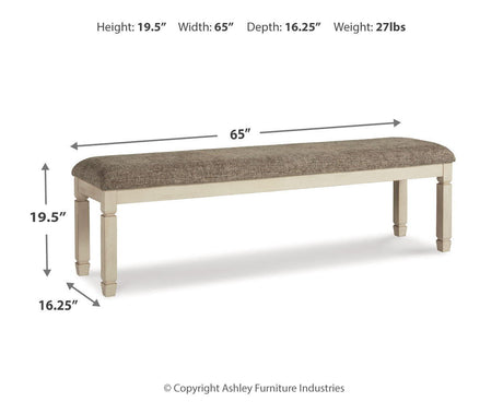 Bolanburg - Extra Large UPH DRM Bench - Brown / Beige - view 3