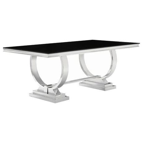 Antoine - Rectangle Dining Table Black by CoasterElevations | Bel Furniture