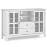 Artisan - Handcrafted, Tall TV Media Stand White by Simpli-Home | Bel Furniture