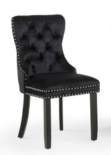 Arabella Accent Chair Black Velvet