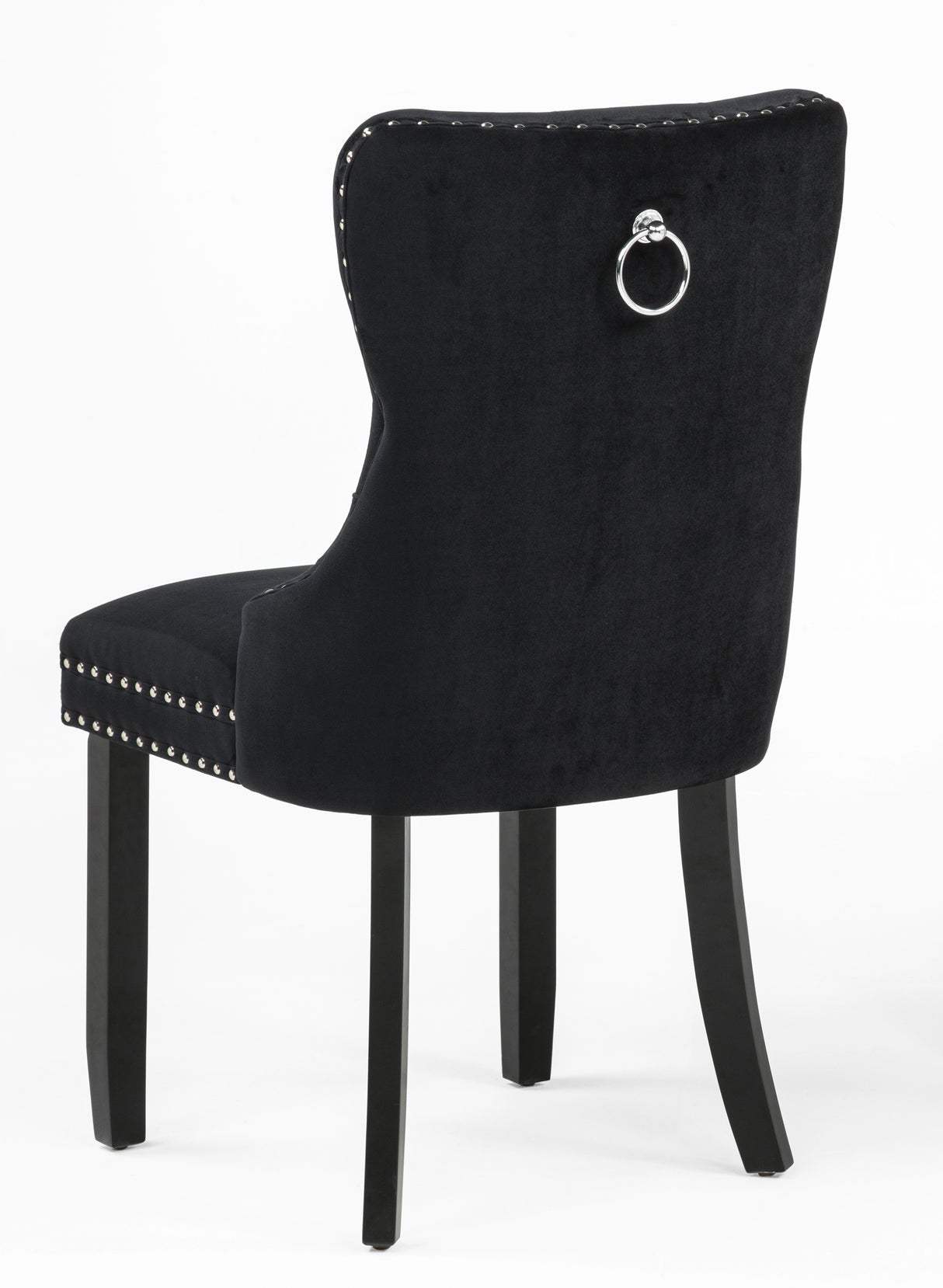 Arabella Accent Chair Black Velvet