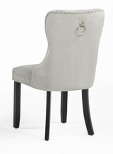Arabella Accent Chair L.Grey Velvet
