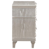 Evangeline - 3-Drawer Nightstand - Silver Oak by CoasterElevations | Bel Furniture