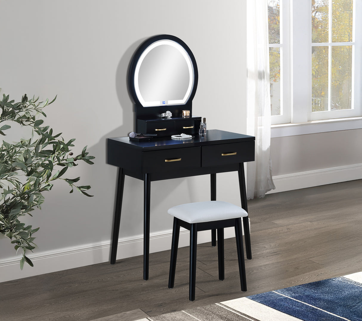 Cecilia Vanity Table & Stool