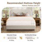 Linton - Upholstered Platform Bed With Curved Headboard