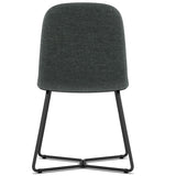 Wilcox - Dining Chair (Set of 2) - Charcoal Gray by Simpli-Home | Bel Furniture
