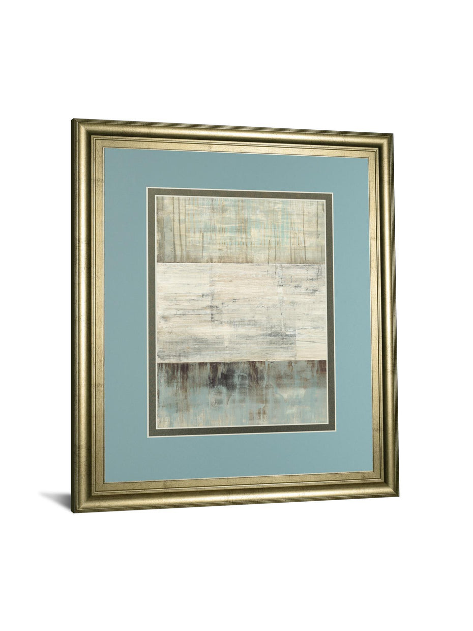 Of Fog & Snow By Heather Ross - Framed Print Wall Art - Blue