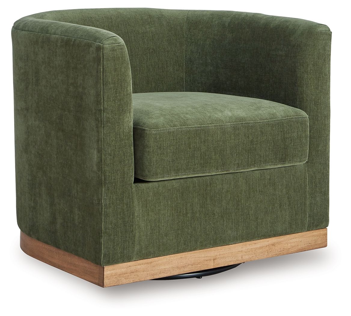 Jersonlow - Forest Green - Swivel Chair by Signature Design by Ashley® | Bel Furniture