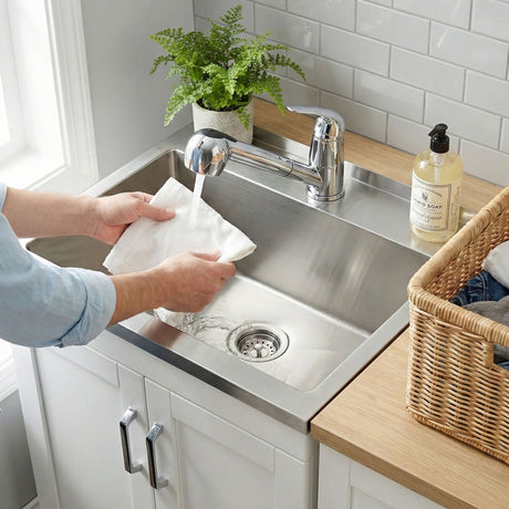 Kyle - Laundry Cabinet & Faucet And Stainless Steel Sink - view 9