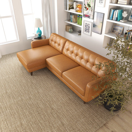 Allison - Mid-Century Modern Sectional Sofa Chaise - view 7