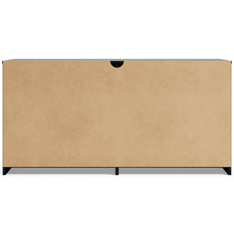 Finch - Black - Six Drawer Dresser by Signature Design by Ashley® | Bel Furniture