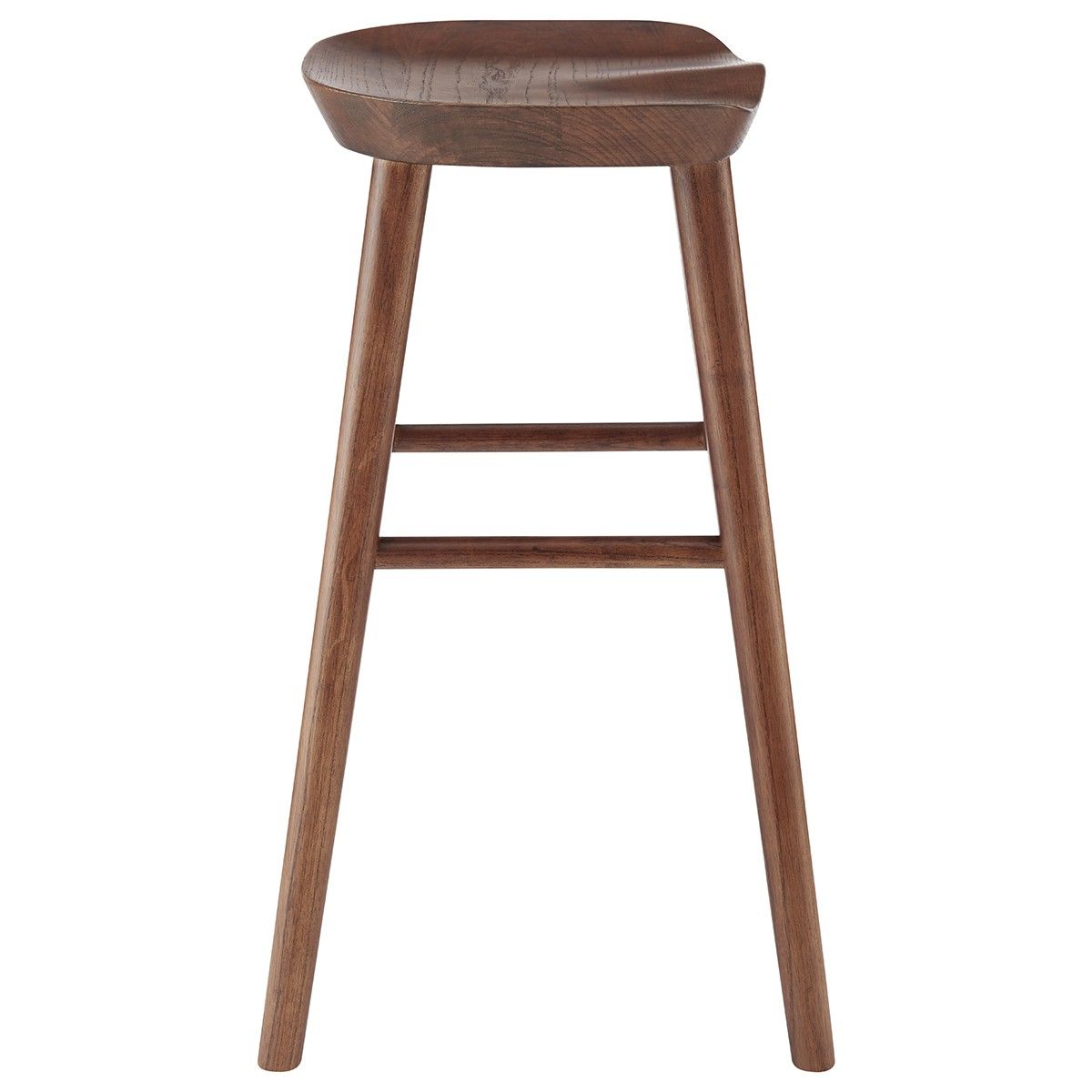 Backless Counter Height Bar Chair - Brown