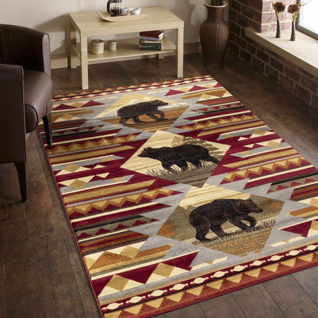 Nature's Nest - GC_CBL3001 Lodge Area Rug by Icona Home Decor | Bel Furniture