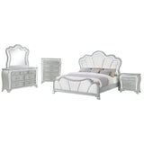 Aurelia - Nightstand With LED - Silver