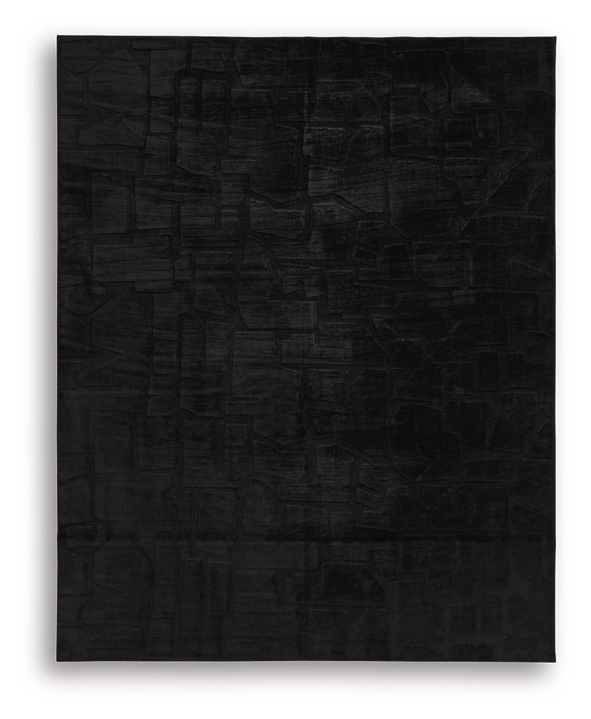 Gibbswell - Washable Rug Black 8' x 10' by Signature Design by Ashley® | Bel Furniture