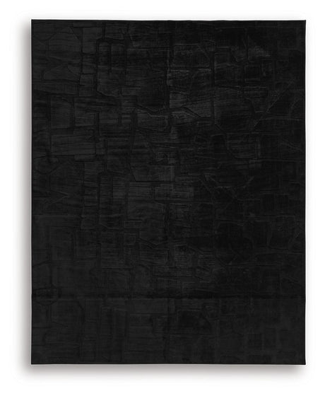 Gibbswell - Washable Rug Black 8' x 10' by Signature Design by Ashley® | Bel Furniture