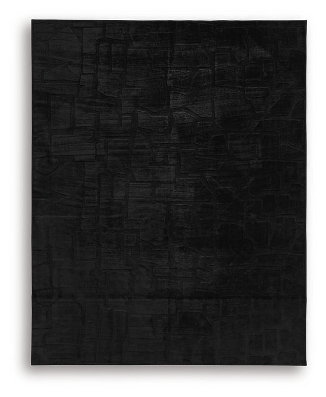 Gibbswell - Washable Rug Black 8' x 10' by Signature Design by Ashley® | Bel Furniture