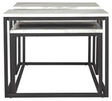 Donnesta - Gray / Black - Occasional Table Set (Set of 3) by Signature Design by Ashley® | Bel Furniture