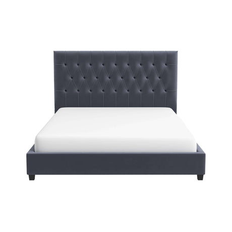 Donald - Mid-Century Modern Upholstered Platform Bed - view 8