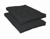 7" Deluxe Futon Pad - Black by CoasterEveryday | Bel Furniture