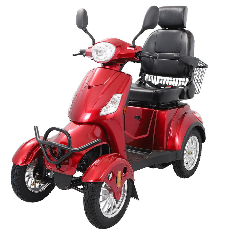 Electric Mobility Scooter With Big Size, High Power - Red