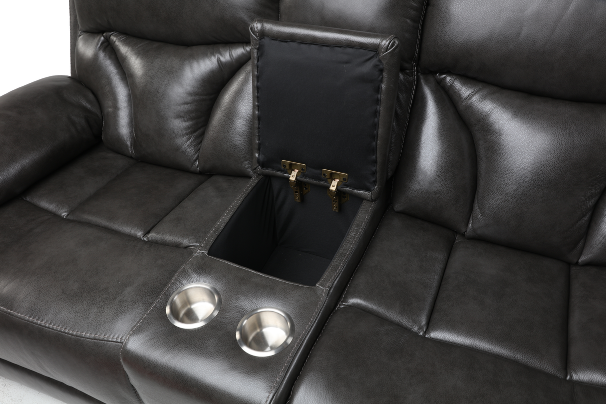 3 Piece Living Room Set: Power Reclining Sofa, Power Reclining Chair, Stationary Loveseat by Sara Collections | Bel Furniture