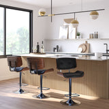 Holland - Adjustable Swivel Bar Stool - Black by Simpli-Home | Bel Furniture