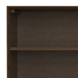 Banting - Low Wide Bookcase - Walnut Brown by Simpli-Home | Bel Furniture