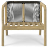 Palmetto - Outdoor Conversation Chair (Set of 2) - Stone Gray by Simpli-Home | Bel Furniture