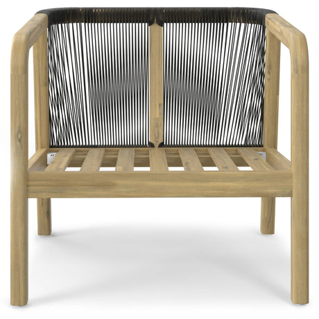 Palmetto - Outdoor Conversation Chair (Set of 2) - Stone Gray by Simpli-Home | Bel Furniture