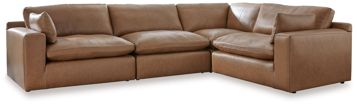 Emilia - Sectional Light Brown 4-Piece Sectional by Signature Design by Ashley® | Bel Furniture