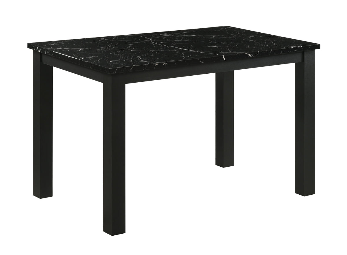 Resia - Dining Table Black by Crown Mark | Bel Furniture
