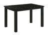 Resia - Dining Table Black by Crown Mark | Bel Furniture