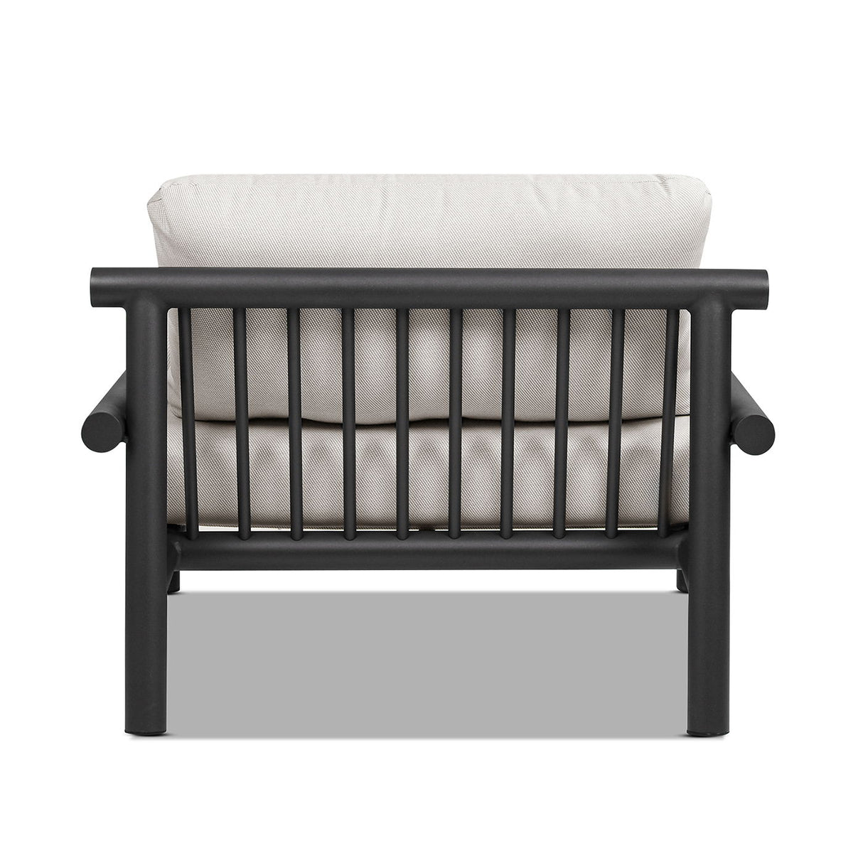 Zara - Dowel Frame Bolster Patio Deep Seating Armchair, Axroma Olefin - Wheat Beige by Jennifer Taylor Home | Bel Furniture